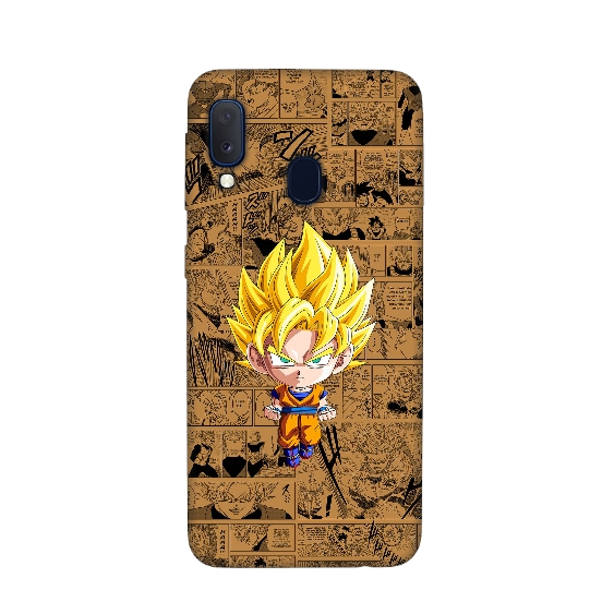 Dragon Ball Yellow Silicone Printed Back Cover For Samsung A20