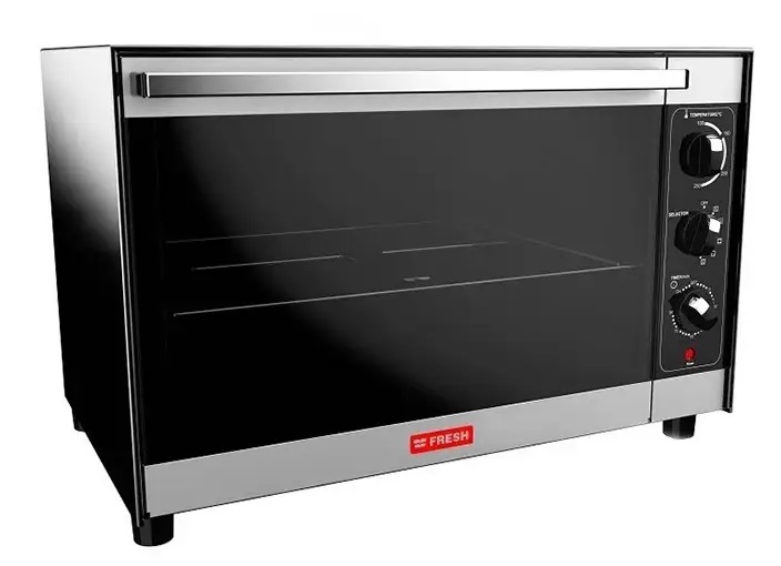 Fresh Plaza Electric Oven with Grill, 48 Liters - Black and Stainless Steel