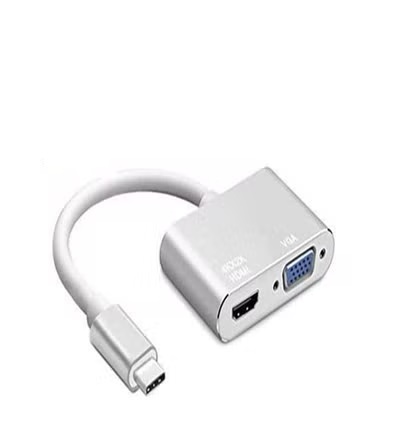 محول من USB فئة c إلى HDMI -فضي