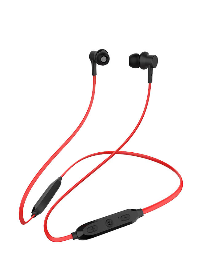 Celebrat In-ear Bluetooth Earphones with Microphone, Red - A19
