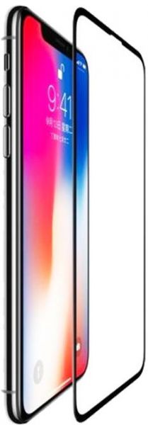 9D Screen Protector For Apple iPhone X - XS - Transparent and Black Frame