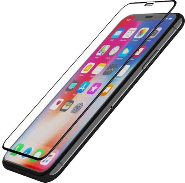 3D Screen Protector For Apple iPhone X - XS - Transparent and Black Frame
