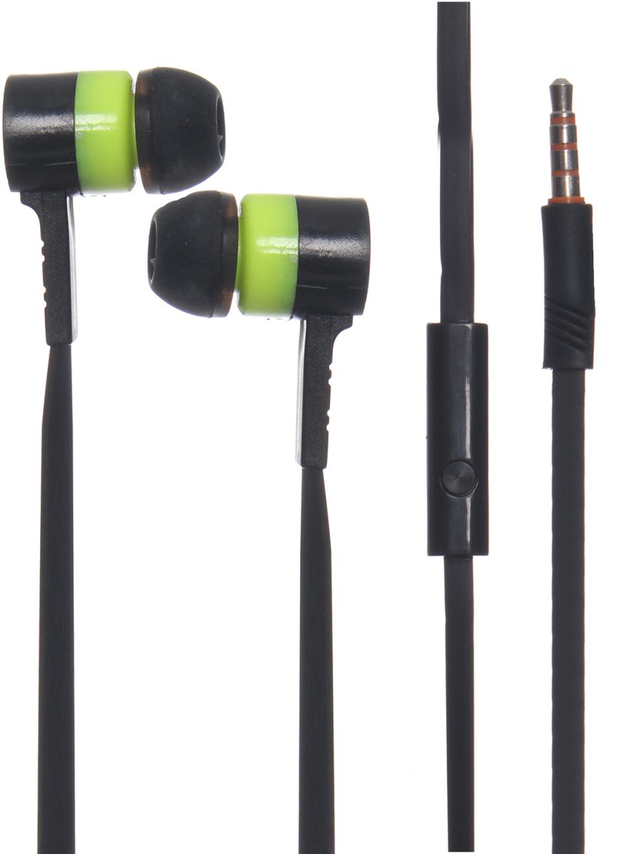 Celebrat Wired In-Ear Earphones With Microphone, Black - D2