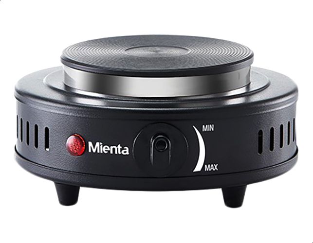 Mienta Portable Hot Single Plate, 500 Watt, Black - HP41325A