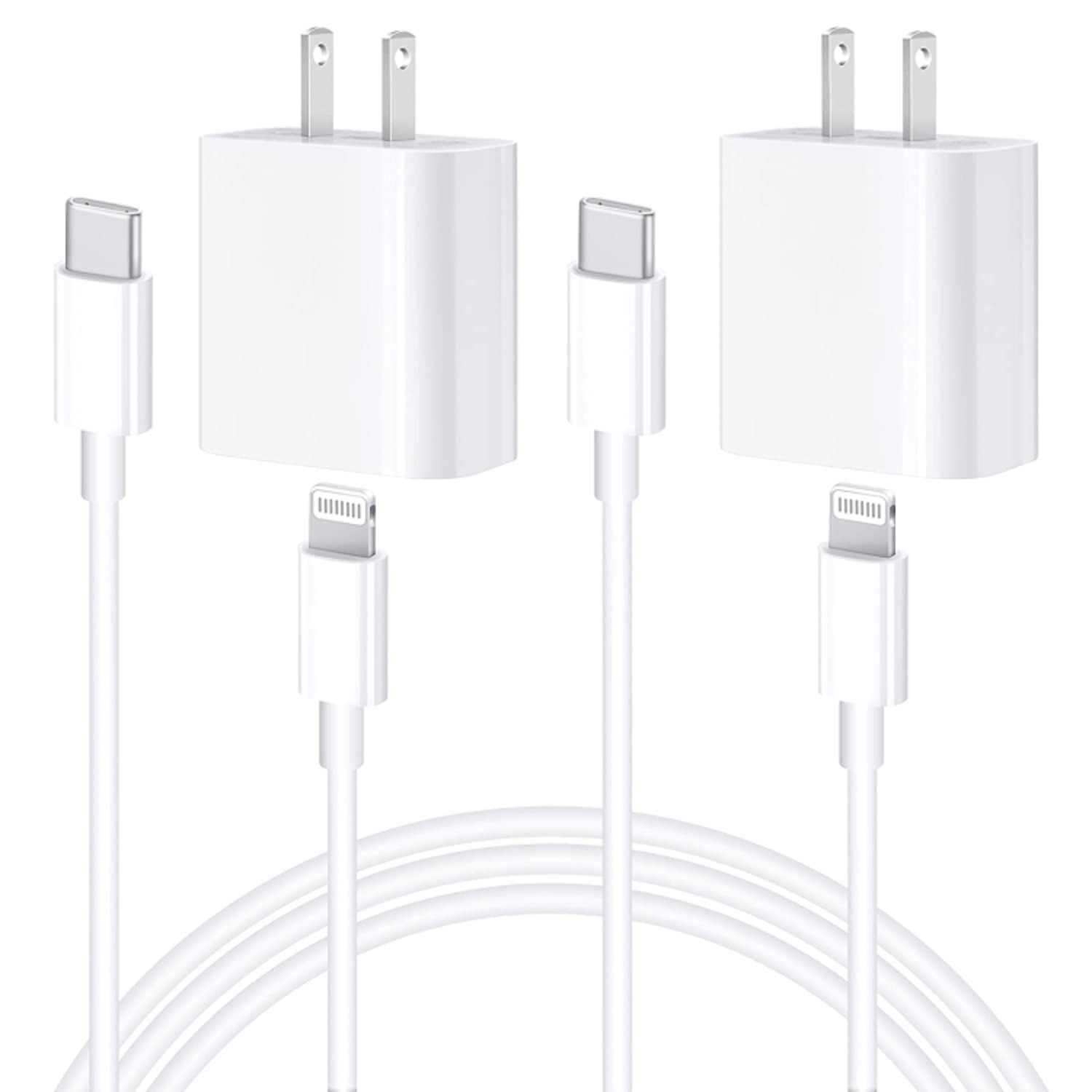 GENUINE APPLE (20W) USB-C POWER ADAPTER & USB-C TO LIGHTNING CABLE FOR APPLE IPHONE 12 -12 PRO - 12 PRO MAX - 11 - 11 PRO - 11 PRO MAX - X - 8 AND 11-INCH IPAD PRO AND IPAD PRO (ALL GENERATIONS)