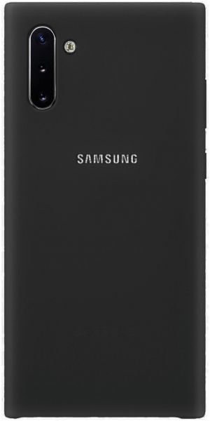 Silicon Back Cover For Samsung Galaxy Note 10 - Black