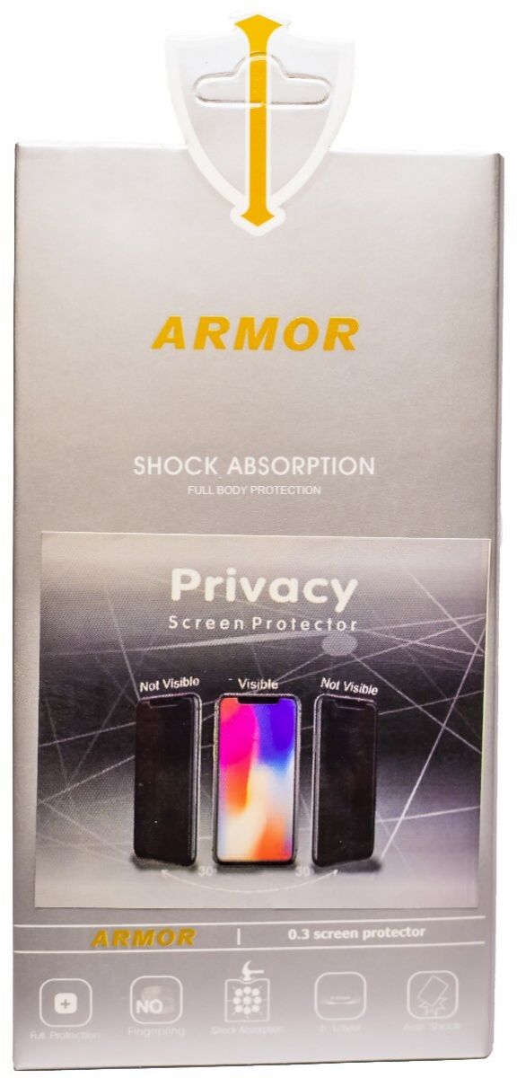 Armor Privacy Screen Protector For Apple iPhone 11 Pro - Black Transparent