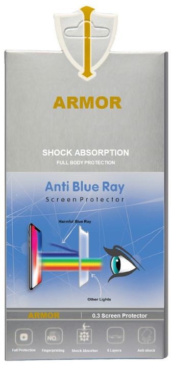 شاشة حماية ضد الضوء الازرق ارمور لابل ايفون 11 برو ماكس - شفاف