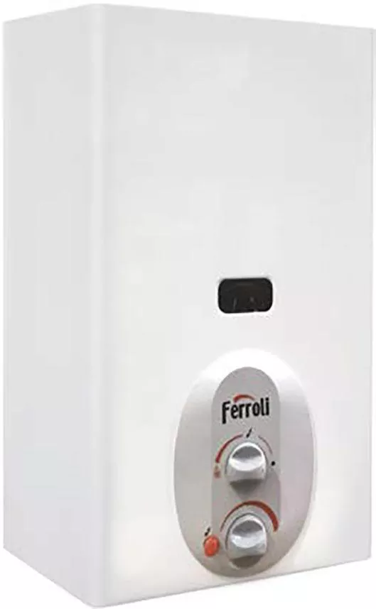 Ferroli Argos Gas Water Heater, 5 Liters, White - ARGOS 5 NG