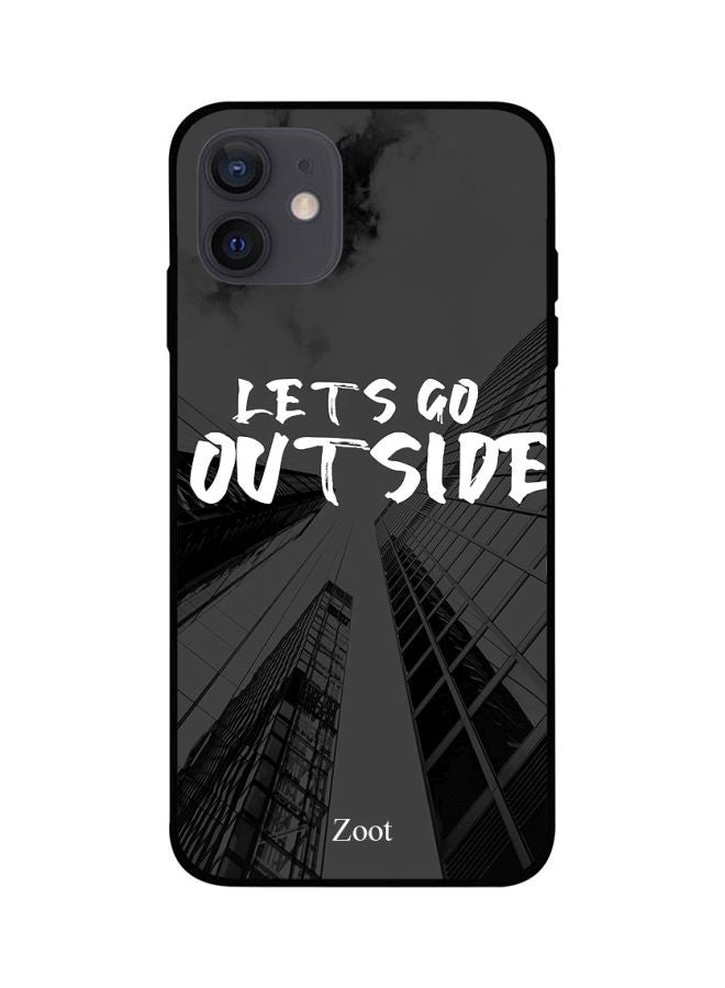 Let's Go Outside Printed Back Cover for Apple iPhone 12 mini