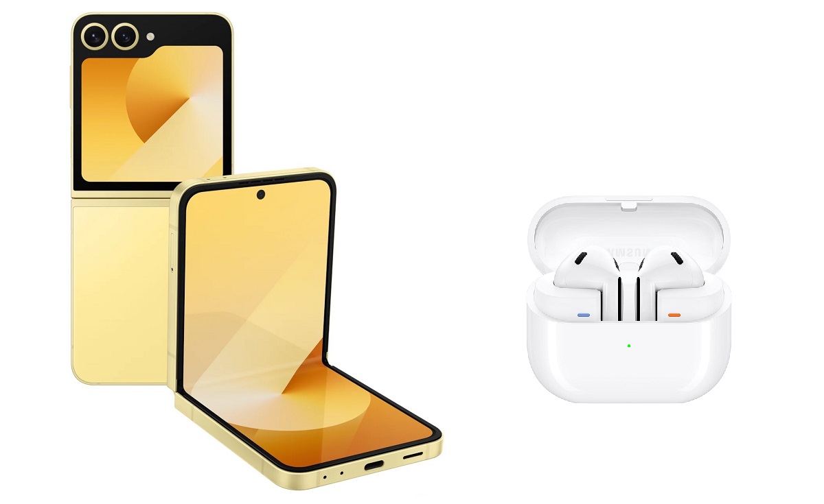 Samsung Galaxy Z Flip 6 256GB 12GB RAM 5G Dual SIM Yellow with Galaxy Buds 3 Gift price in Egypt B.TECH