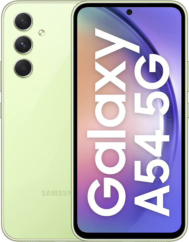 Samsung Galaxy A54, 128GB, 8GB RAM, Dual SIM, 5G - Awesome Lime