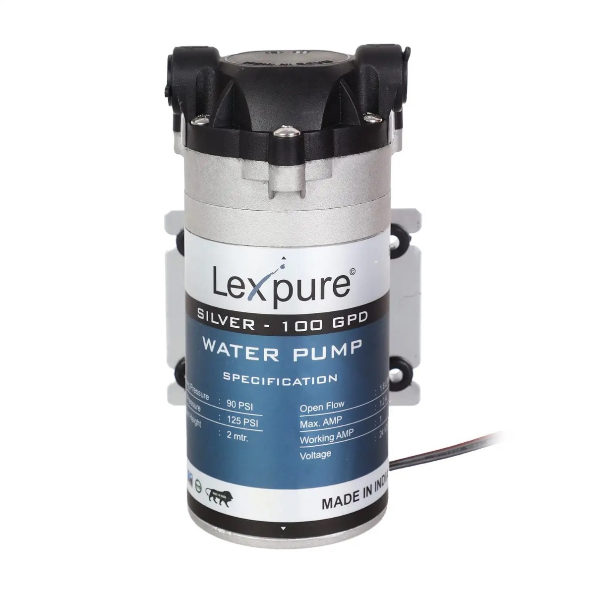 Lex Pure Water Pump, 24V - Silver