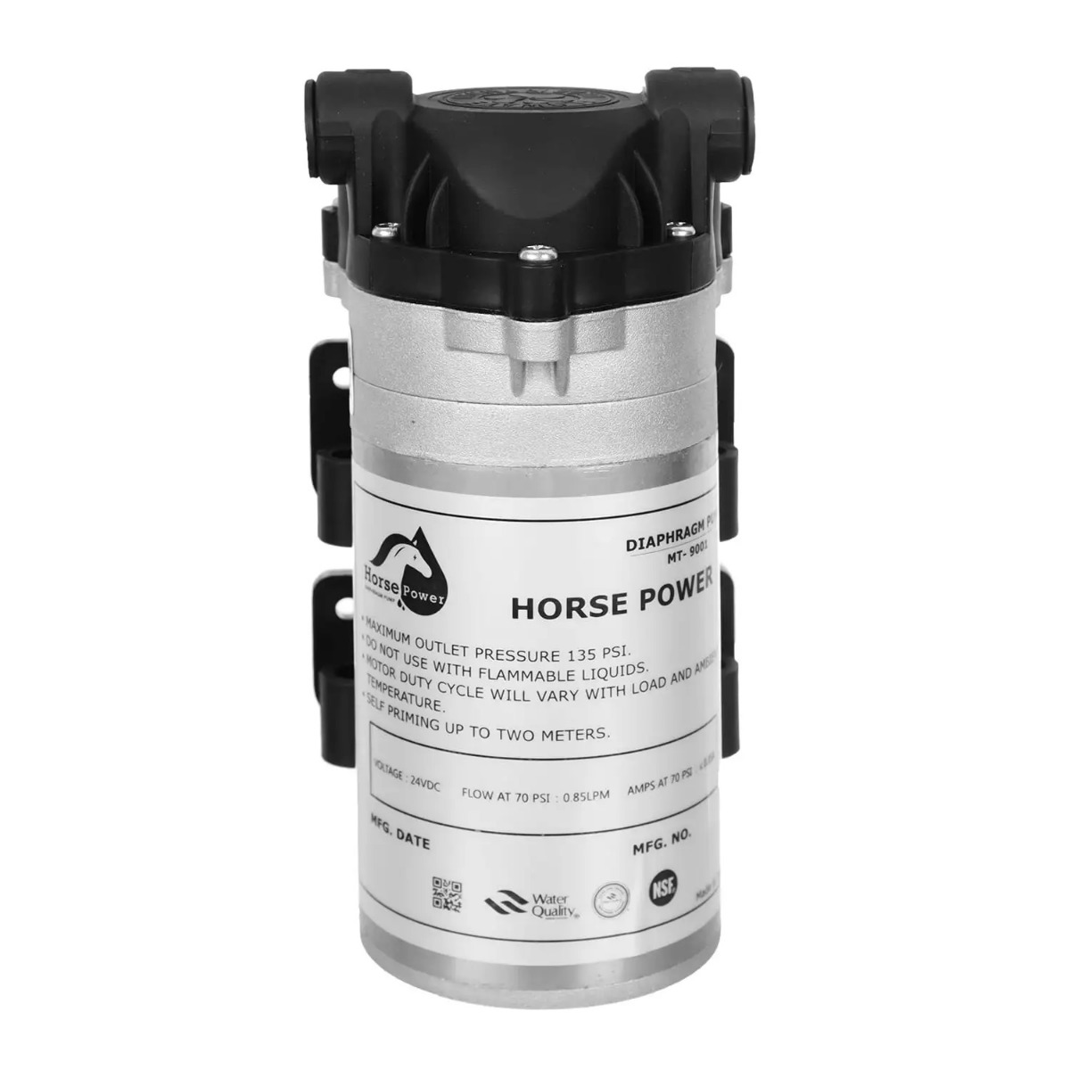 Horse Power Water Pump, 24V, Silver - MT-9001