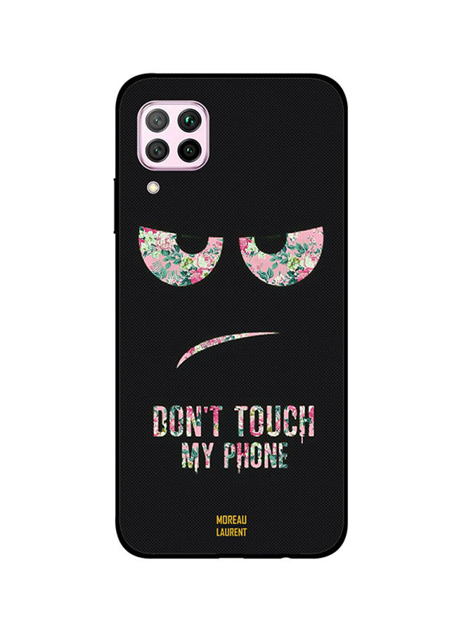 Moreau Laurent Don't Touch My Phone Floral Printed Back Cover for Huawei Nova 7i