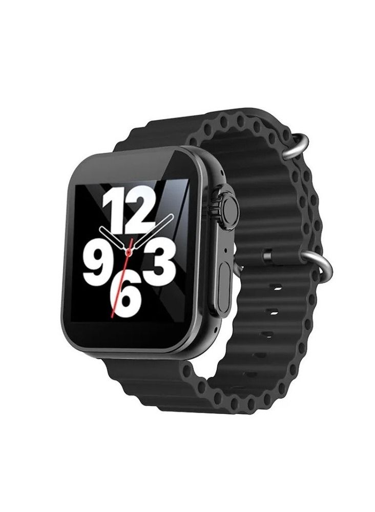 Smart Watch, 49mm, Black Case and Strap - S9 Plus Ultra