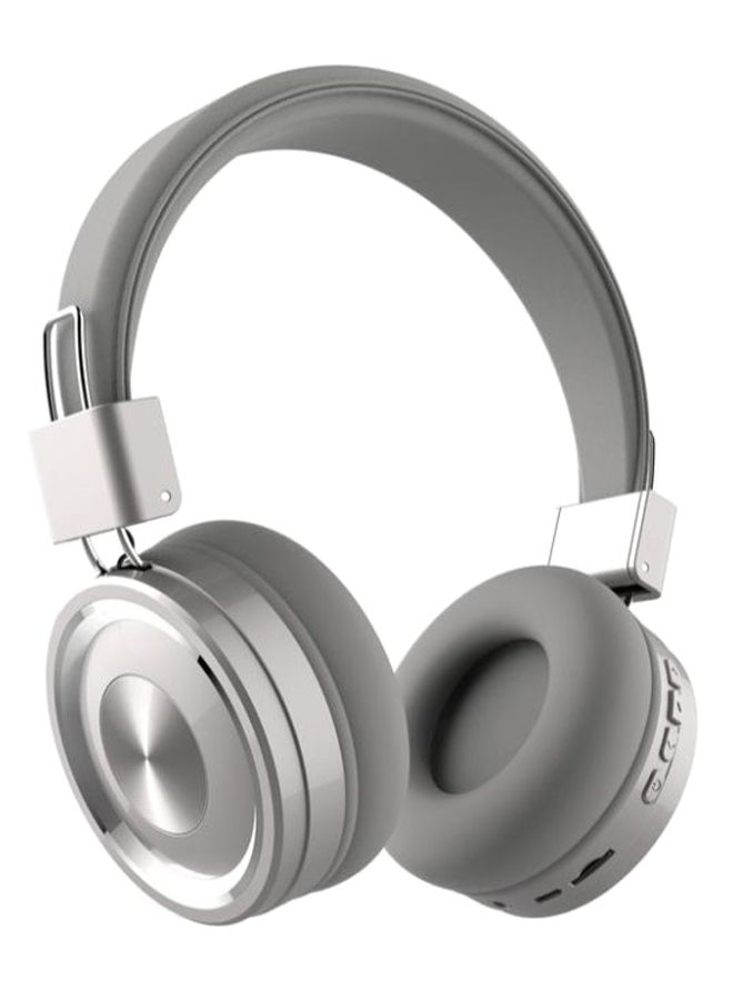 Sodo Bluetooth On Ear Headphone With Built-in Microphone, Grey - SD-1002