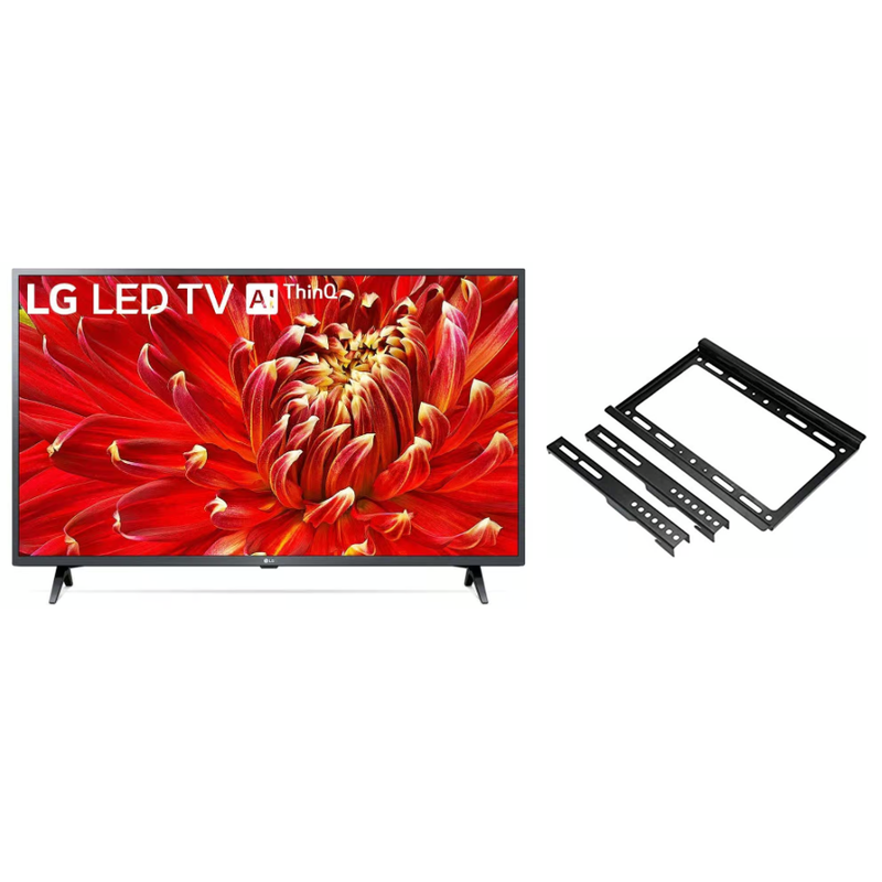 LG 43 Inch FHD Smart LED TV With Built-in Receiver - 43LM6370PVA With Wall mount for 14 to 42 inch TV - Black