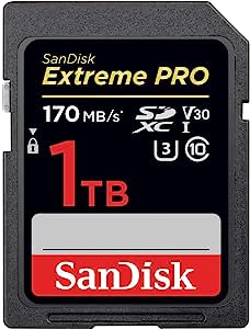 SanDisk Extreme Pro SDXC Memory Card, 1TB