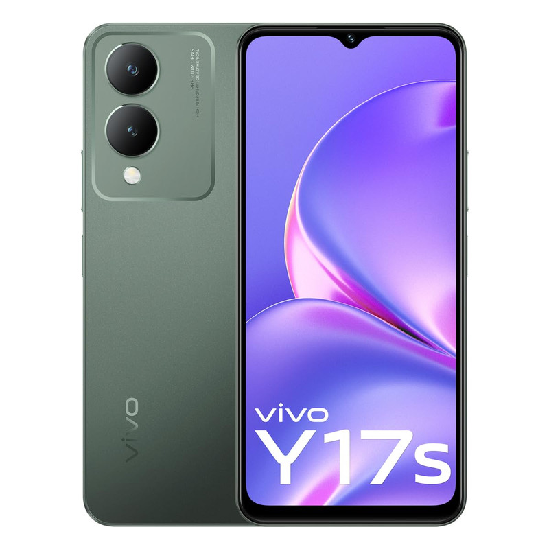 Vivo Y17s, 128GB, 6GB RAM, 4G LTE, Dual SIM- Forest Green