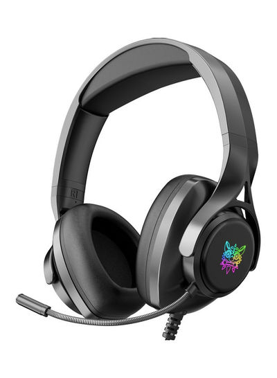 Onikuma Gaming Over Ear Wired Headphone with Microphone, Grey - X16
