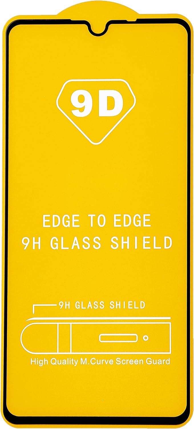 شاشة حماية زجاج مقوى 9D دراجون لهواوي P30 - شفاف بإطار اسود