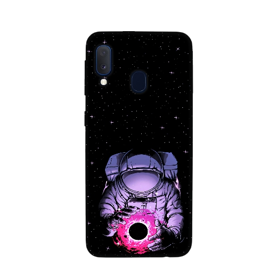 Astronaut Magic Silicone Printed Back Cover For Samsung A20