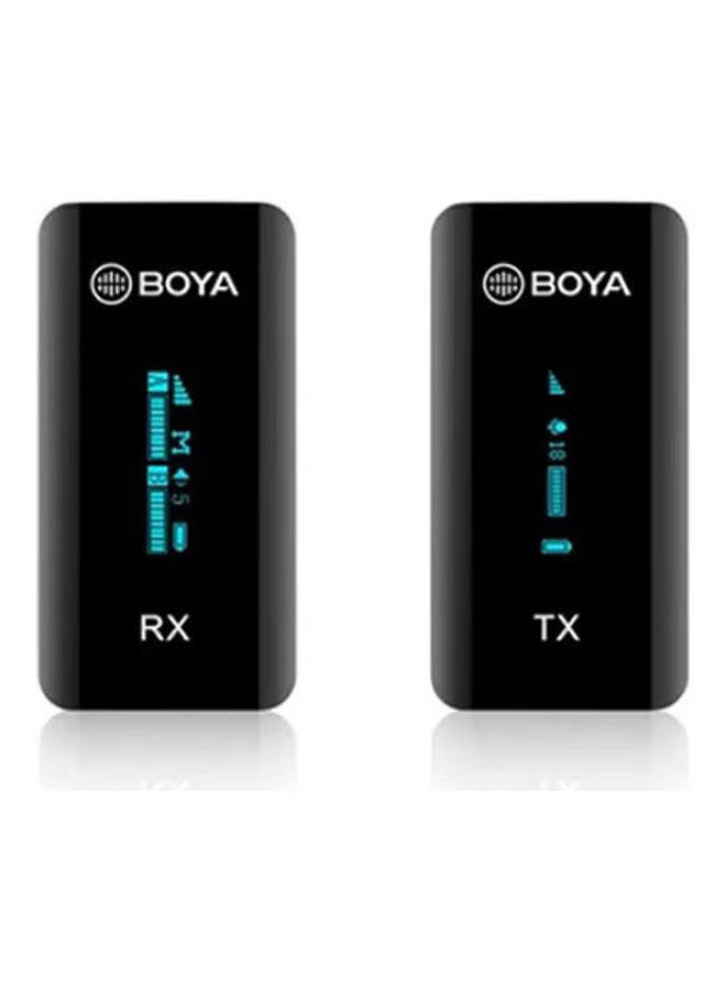 Boya 2.4 Ghz Ultra-Compact Wireless Microphone System, Black - BY-XM6-S1-Black
