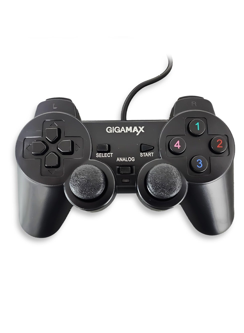 Gigamax Wired Gamepad for Desktop PC and Laptops, Black - GM4040