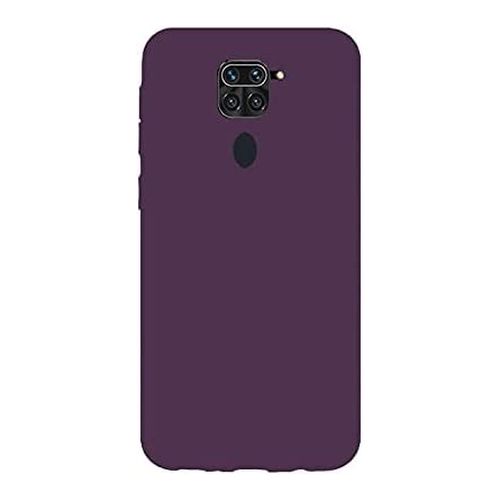 Stratg Silicone Back Cover for Xiaomi Redmi Note 9 and Redmi 10X 4G - Dark Purple