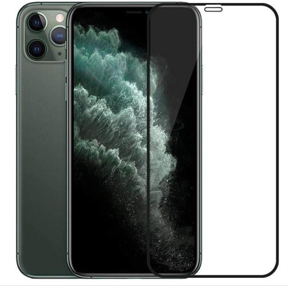 3D Glass Screen Protector for iPhone 11 - Transparent with Black Frame