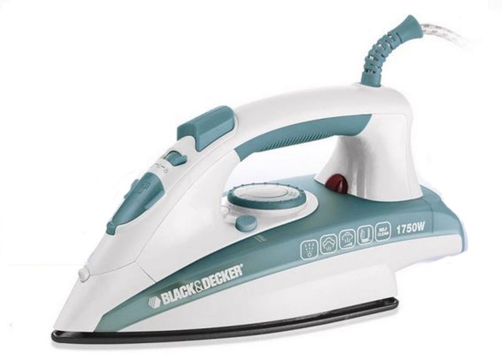 Black + Decker Steam Iron, 1750 Watts - X1600