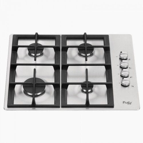 Purity Built In Gas Hob  4 Burners, Silver -  PRT601F