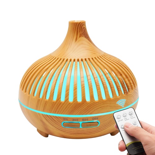Wooden Air Humidifier with Remote Control - Beige