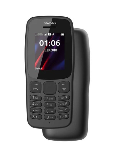 Nokia 106, 4MB RAM, Dual SIM, 2G LTE - Black