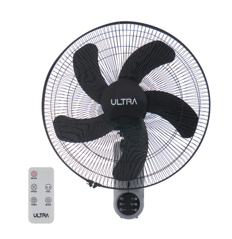ULTRA Wall Fan, 18 Inch, Black and Grey- UFW18RE2