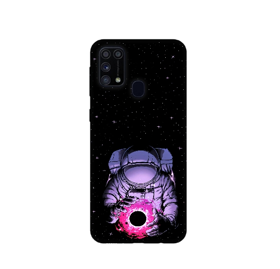 Astronaut Magic Printed Silicone Back Cover for Samsung Galaxy M31