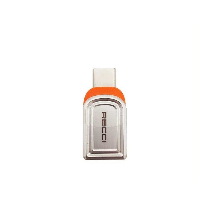 Recci Type-C to USB 3.0 OTG Adapter, Silver- RDS-A16C