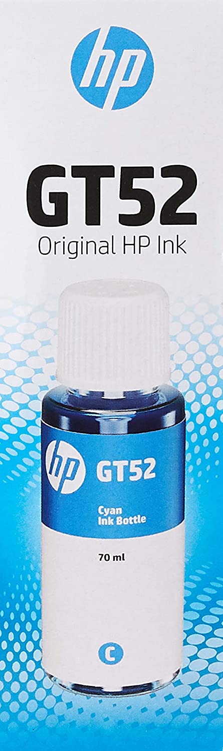 HP GT52C Ink Bottle, 70ml, Cyan - HP-M0H54AE