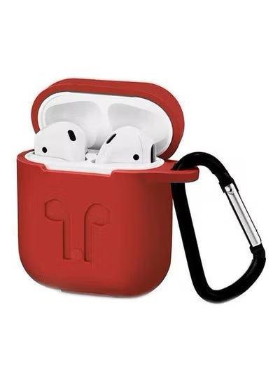 Silicone Case for Apple AirPods- Red