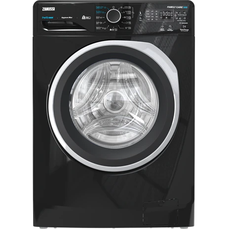 Zanussi Perlamax Washing Machine, 7 Kg, Black - ZWF7240BS5