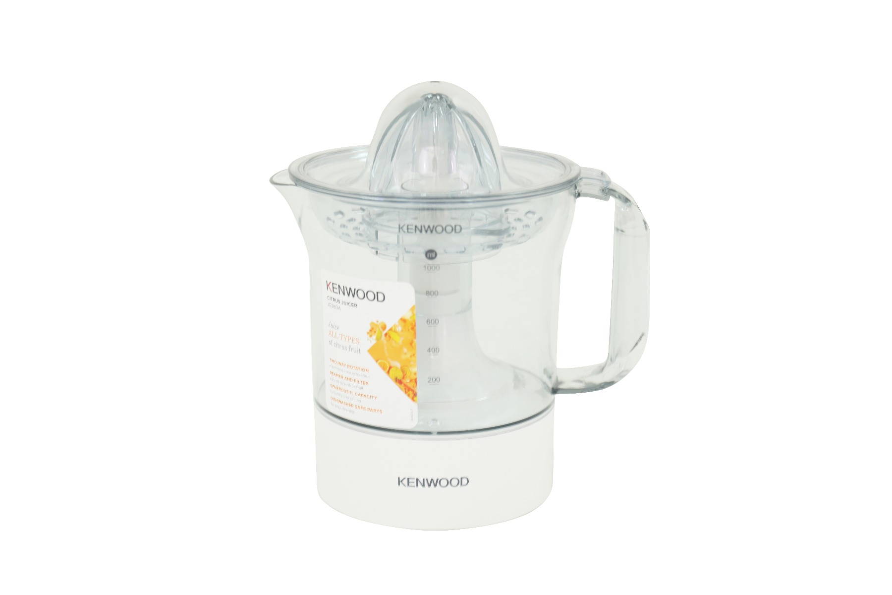 Kenwood Citrus Juicer, 40 Watt, White - JE280