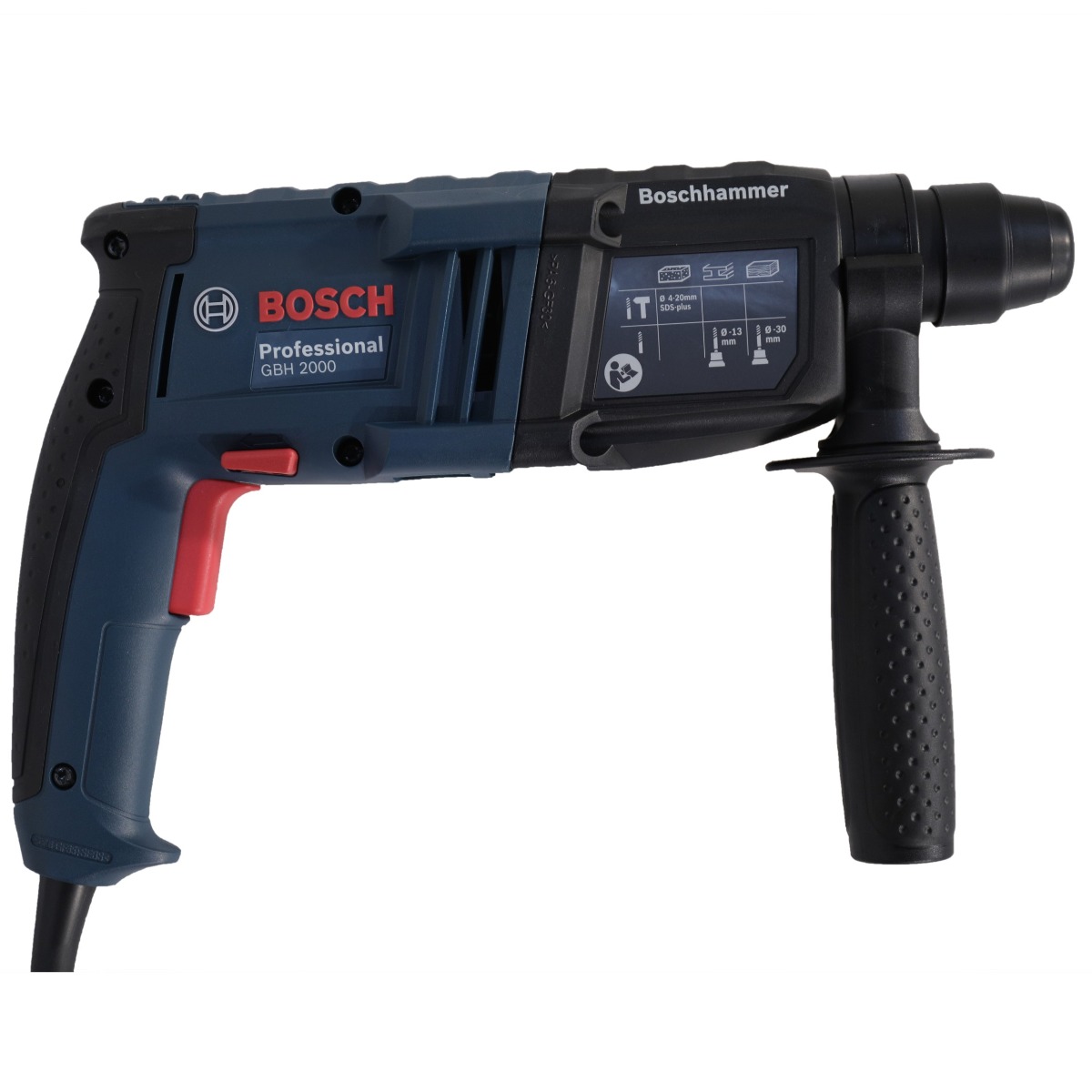 Bosch Professional Rotary Hammer 600 Watt Blue Black GBH2000 Best price in Egypt B.TECH