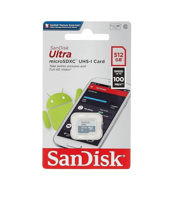 SanDisk Ultra UHS-I SDXC Memory Card, 512GB - Grey