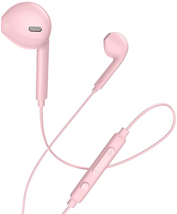 Hoco M55 Memory In Ear Wired Earphone with Microphone - Pink