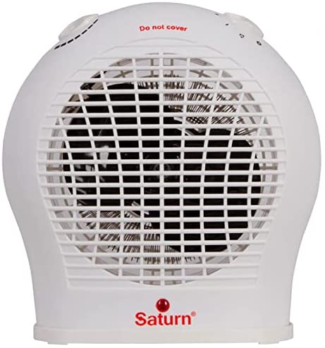 Saturn Electric Fan Heater, 2000 Watt, White- ST-HT7645K
