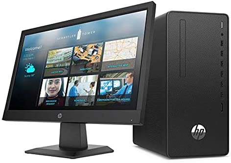 HP 290 G4 1C6W6EA Microtower PC, Intel Core i3-10100, 1TB, 4GB RAM, Intel UHD Graphics 630, Dos - Black with HP P19B G4 Monitor, Keyboard and Mouse