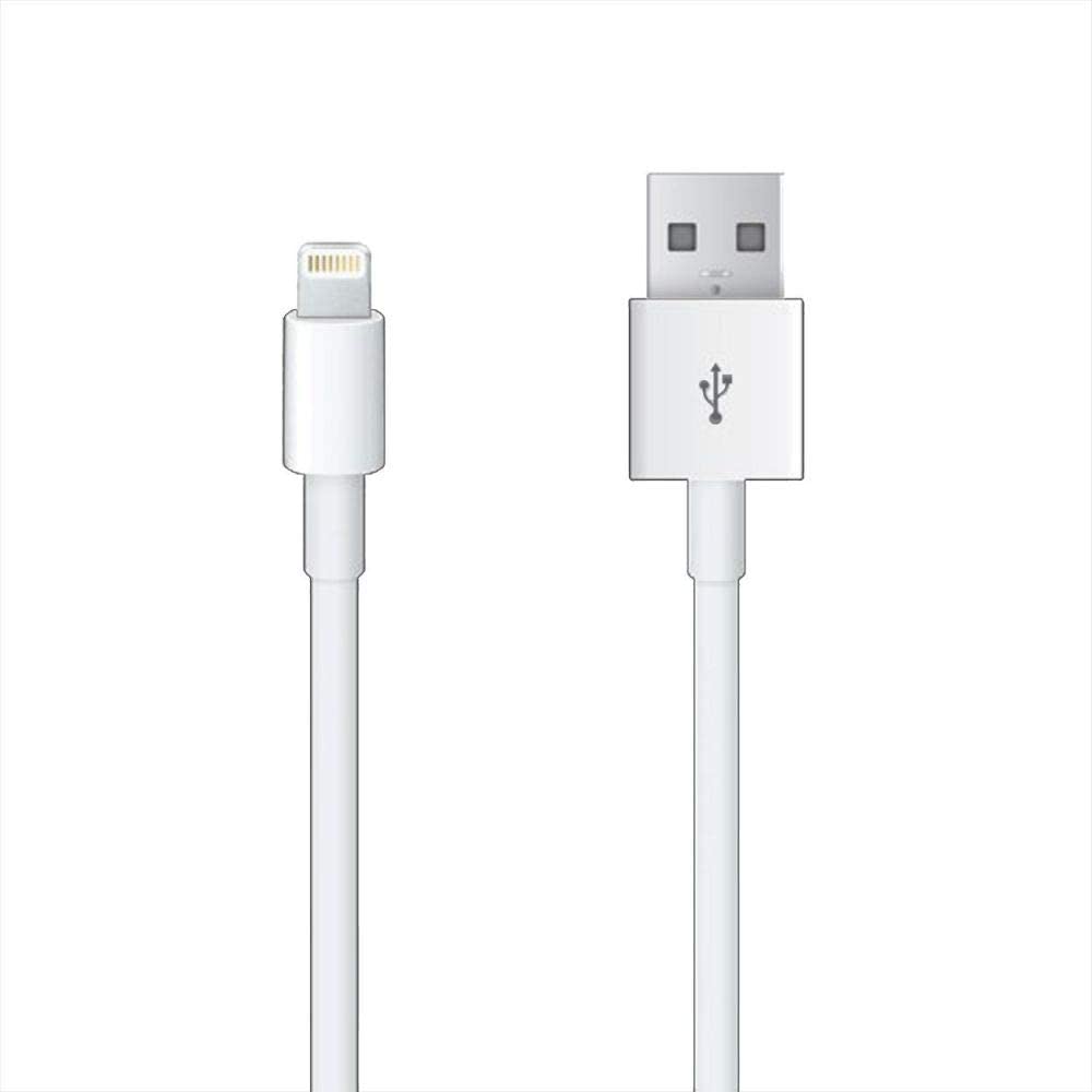Lightning to USB Charger and Sync Cable, 8 Pin, 1 Meter, White