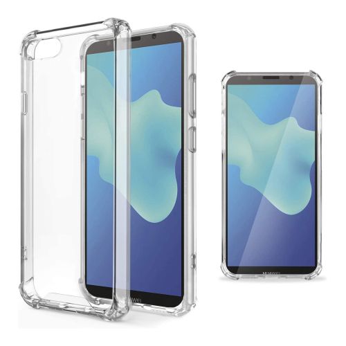 StraTG Back Cover for Huawei Y5 Prime (2018)  - Transparent