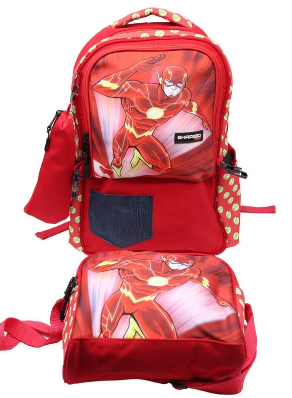 Boys red backpack discount